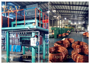 2000 ton upward Copper Continuous Casting Machine / copper wire manufacturing machine